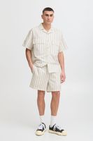 klassische SOLID SDAlaan Herren Shorts mit Label-Detail Freizeitshorts 21108633-114201 Weiß