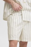 klassische SOLID SDAlaan Herren Shorts mit Label-Detail Freizeitshorts 21108633-114201 Weiß