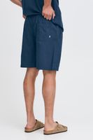 klassische SOLID SDLiam Seersucker Herren Shorts mit Label-Detail Freizeitshorts 21108637-194010 Blau