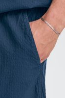 klassische SOLID SDLiam Seersucker Herren Shorts mit Label-Detail Freizeitshorts 21108637-194010 Blau