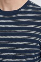 klassischer BLEND BHAjlan Herren Feinstrickpullover mit Label-Detail Strickpullover 20717703-131008 Beige