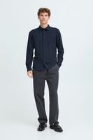 classic CASUAL FRIDAY CFFolke LS men's business shirt with button placket long-sleeve shirt 20505638-194013 Blue