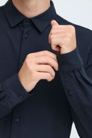 classic CASUAL FRIDAY CFFolke LS men's business shirt with button placket long-sleeve shirt 20505638-194013 Blue