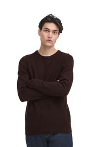 classic CASUAL FRIDAY CFHeine men's chunky knit sweater with label detail knit sweater 20505605-193911 Black