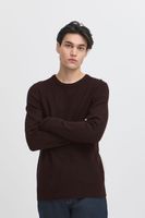 klassischer CASUAL FRIDAY CFHeine Herren Grobstrickpullover mit Label-Detail Strickpullover 20505605-193911 Schwarz