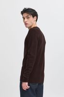 klassischer CASUAL FRIDAY CFHeine Herren Grobstrickpullover mit Label-Detail Strickpullover 20505605-193911 Schwarz