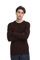 klassischer CASUAL FRIDAY CFHeine Herren Grobstrickpullover mit Label-Detail Strickpullover 20505605-193911 Braun