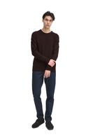 klassischer CASUAL FRIDAY CFHeine Herren Grobstrickpullover mit Label-Detail Strickpullover 20505605-193911 Braun
