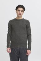 klassischer CASUAL FRIDAY CFHeine Herren Grobstrickpullover mit Label-Detail Strickpullover 20505605-50818 Grau