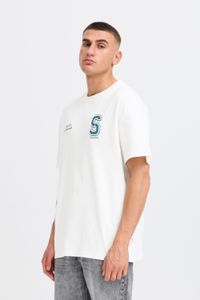 classic SOLID SDRowdy men's T-shirt with crew neck shirt 21108686-114201 White