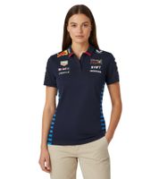 Oracle Red Bull Racing Formel 1 F1 Team 2024 Damen Polo-Shirt mit Sponsorenlogos Sport-Shirt 701231007 001 Navy
