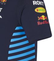 Oracle Red Bull Racing Formel 1 F1 Team 2024 Damen Polo-Shirt mit Sponsorenlogos Sport-Shirt 701231007 001 Navy