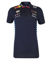 Oracle Red Bull Racing Formel 1 F1 Team 2024 Damen Polo-Shirt mit Sponsorenlogos Sport-Shirt 701231007 001 Navy