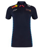 Oracle Red Bull Max-Verstappen Racing 2024 Formel 1 F1 Team Damen Polo-Shirt mit Sponsorenlogos Sport-Shirt 701231017 001 Navy