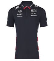 Polo Femme Oracle Red Bull Racing 2024 Formule 1 F1 Édition US - Logos des Sponsors - 701231029 001 Bleu Marine