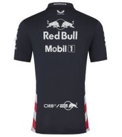 Polo Femme Oracle Red Bull Racing 2024 Formule 1 F1 Édition US - Logos des Sponsors - 701231029 001 Bleu Marine