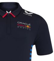 Oracle Red Bull Max-Verstappen Racing 2024 Formel 1 F1 Team Herren Polo-Shirt mit Sponsorenlogos Sport-Shirt 701231016 001 Navy