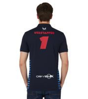 Oracle Red Bull Max-Verstappen Racing 2024 Formel 1 F1 Team Herren Polo-Shirt mit Sponsorenlogos Sport-Shirt 701231016 001 Navy