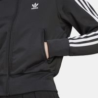Zeitlose adidas Adicolor Classics Damen Trainingsjacke mit 3-Streifen Track Top IL8764-00007 Schwarz