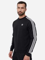 Vielseitige adidas 3-Stripes Crew Herren Pullover mit Rundhalsausschnitt Sweatshirt IM2087-00007 Schwarz
