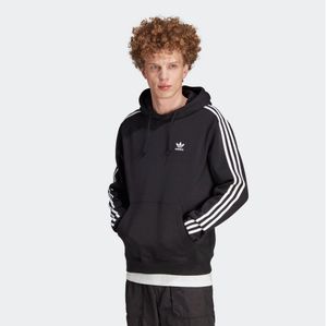 Markante adidas 3-Stripes Hoodie Herren Hoodie mit Kapuze Kapuzenpullover IM2088-00007 Schwarz