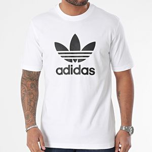 Sportliches adidas Adicolor Trefoil Herren T-Shirt mit ikonischem Logo Baumwollshirt IV5353-00220 Weiß