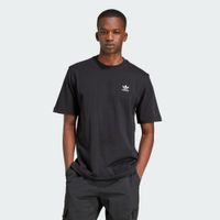 Sporty adidas Trefoil Ess Tee men's T-shirt with iconic logo, cotton shirt JI8545-00007, black