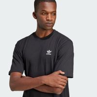 Sporty adidas Trefoil Ess Tee men's T-shirt with iconic logo, cotton shirt JI8545-00007, black
