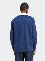 Klassische adidas Rugby Polo Herren Polo Longsleeve JY1400-22982 Blau