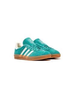 Bequeme adidas Gazelle Indoor Herren Sneaker JQ8391-22970 Türkis