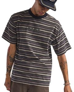 Moderne Vans Cameron Stripe SS Knit Herren T-Shirt VN000P8M-12761 Braun