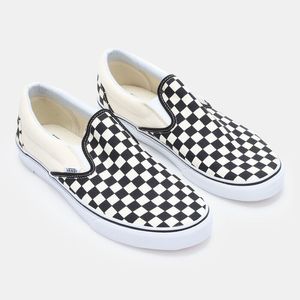 Bequeme Vans Vans Classic Slip-On Schuhe Damen Sneaker VN000EYE-01171 Schwarz/Weiß
