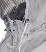 Timeless Wedolina Linda Women's Transitional Jacket, Short Coat with Detachable Hood, Sporty Spring Jacket 6556620 Gray