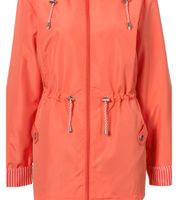 Timeless Wedolina Linda Women's Transitional Jacket, Short Coat with Detachable Hood, Sporty Spring Jacket 12210824 Peach-Orange