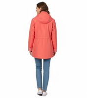 Timeless Wedolina Linda Women's Transitional Jacket, Short Coat with Detachable Hood, Sporty Spring Jacket 12210824 Peach-Orange