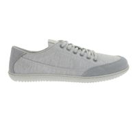 Baskets basses légères GROUNDIES Barefoot Shoes Amsterdam pour femme, en toile, avec semelle TrueSense® et lacets, coloris gris GND-110030-16