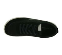 urbane GROUNDIES Barfußschuhe Zurich Damen Low-Top Echtleder Sneaker mit TrueSense Sohle GND-170260-01 Schwarz