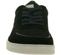 urbane GROUNDIES Barfußschuhe Zurich Damen Low-Top Echtleder Sneaker mit TrueSense Sohle GND-170260-01 Schwarz