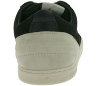 urbane GROUNDIES Barfußschuhe Zurich Damen Low-Top Echtleder Sneaker mit TrueSense Sohle GND-170260-01 Schwarz