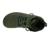 Bottes de randonnée minimalistes imperméables GROUNDIES Portland pour femme, en cuir véritable, avec semelle TrueSense, couleur verte, référence GND-110254-10