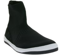 anpassende GROUNDIES Barfußschuhe Kobe Damen High-Top Sneaker mit TrueSense Sohle Schlupf-Schuhe GND-180261-01 Schwarz