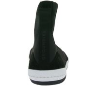 anpassende GROUNDIES Barfußschuhe Kobe Damen High-Top Sneaker mit TrueSense Sohle Schlupf-Schuhe GND-180261-01 Schwarz