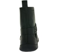 markante GROUNDIES Barfußschuhe Phoenix 2.0 Damen Echtleder Stiefelette mit TrueSense Sohle GND-110283-01 Schwarz