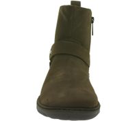 markante GROUNDIES Barfußschuhe Phoenix 2.0 Damen Echtleder Stiefelette mit TrueSense Sohle GND-110283-04 Braun