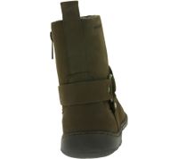 markante GROUNDIES Barfußschuhe Phoenix 2.0 Damen Echtleder Stiefelette mit TrueSense Sohle GND-110283-04 Braun