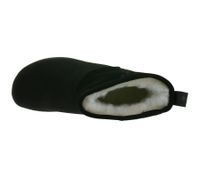 Bottines basses Groundies Cozy Boot Low pour femme, doublées, en cuir véritable avec semelle TrueSense®, noires (GND-120236-01)