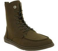 markante GROUNDIES Barfußschuhe Adelaide Damen Echtleder Stiefelette mit TrueSense Sohle GND-110280-34 Braun