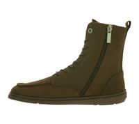 markante GROUNDIES Barfußschuhe Adelaide Damen Echtleder Stiefelette mit TrueSense Sohle GND-110280-34 Braun