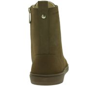 markante GROUNDIES Barfußschuhe Adelaide Damen Echtleder Stiefelette mit TrueSense Sohle GND-110280-34 Braun