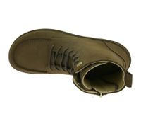 markante GROUNDIES Barfußschuhe Adelaide Damen Echtleder Stiefelette mit TrueSense Sohle GND-110280-34 Braun